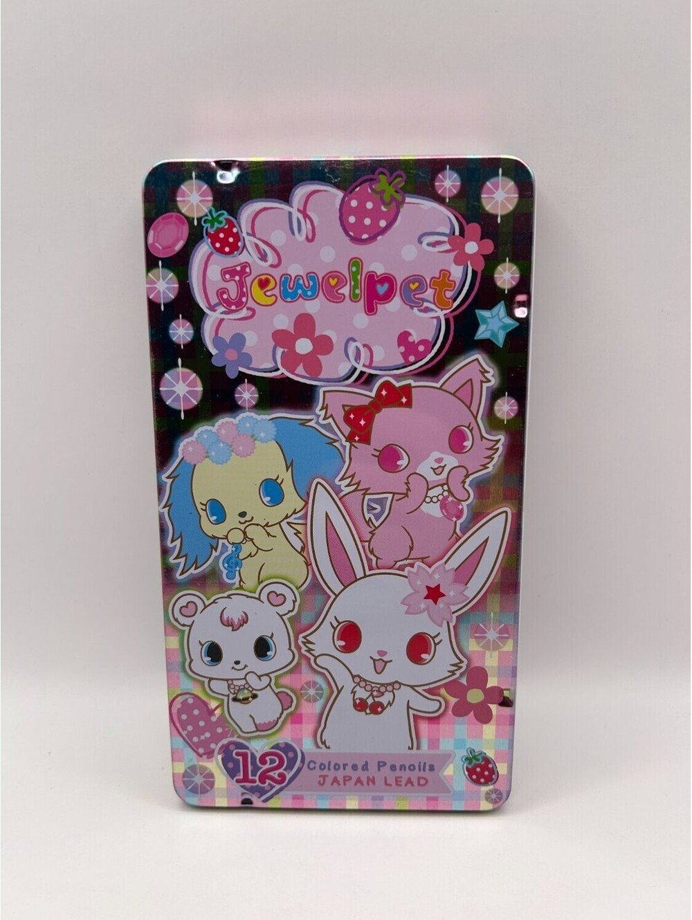 Sanrio Jewelpet Colored Pencil Set 12 Count Multicolor Wood color names printed